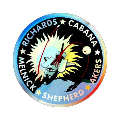 STS 41 (NASA) Holographic STICKER Die-Cut Vinyl Decal 5 Inch Holographic - The Sticker Space