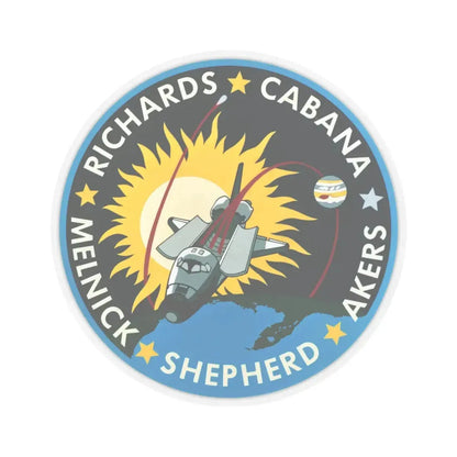 STS 41 (NASA) STICKER Vinyl Kiss-Cut Decal 6 Inch Transparent - The Sticker Space