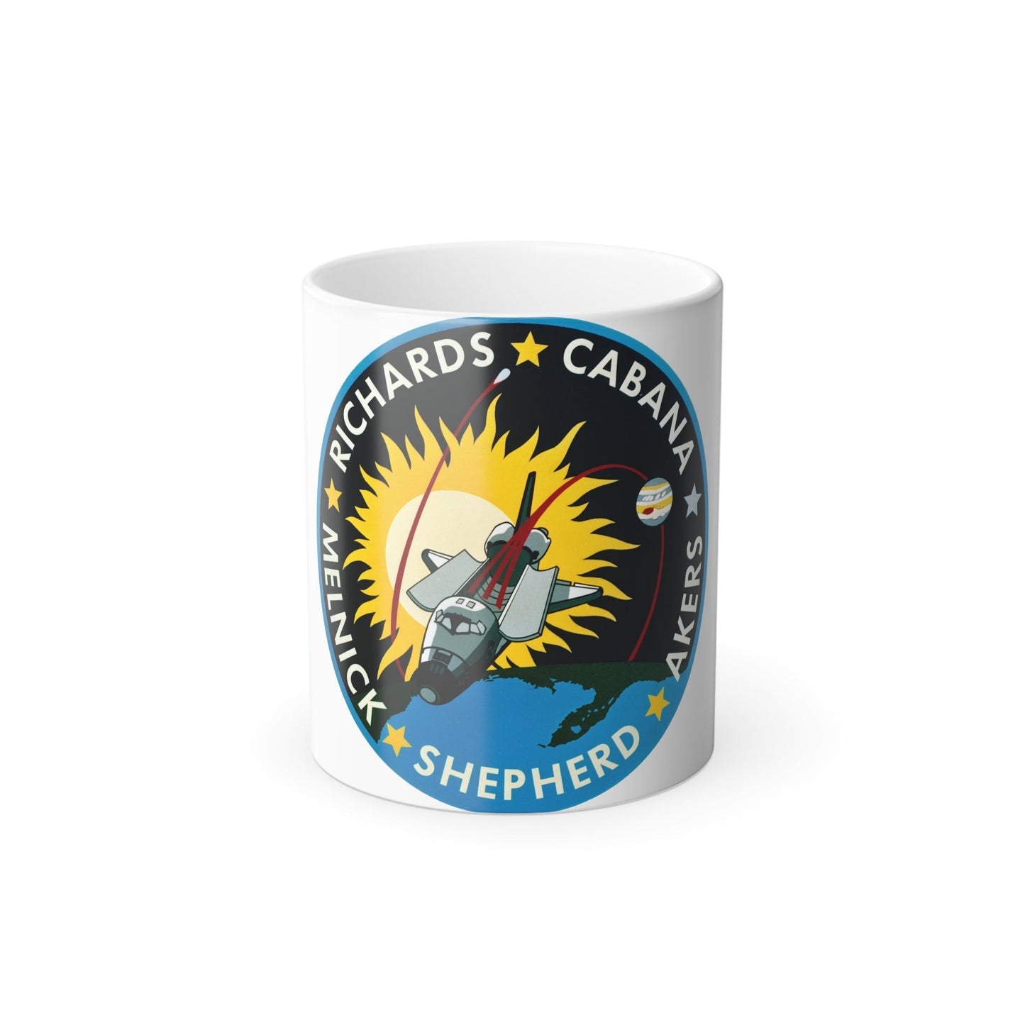 STS 41 Patch NASA - Color Changing Mug 11oz-11oz-The Sticker Space