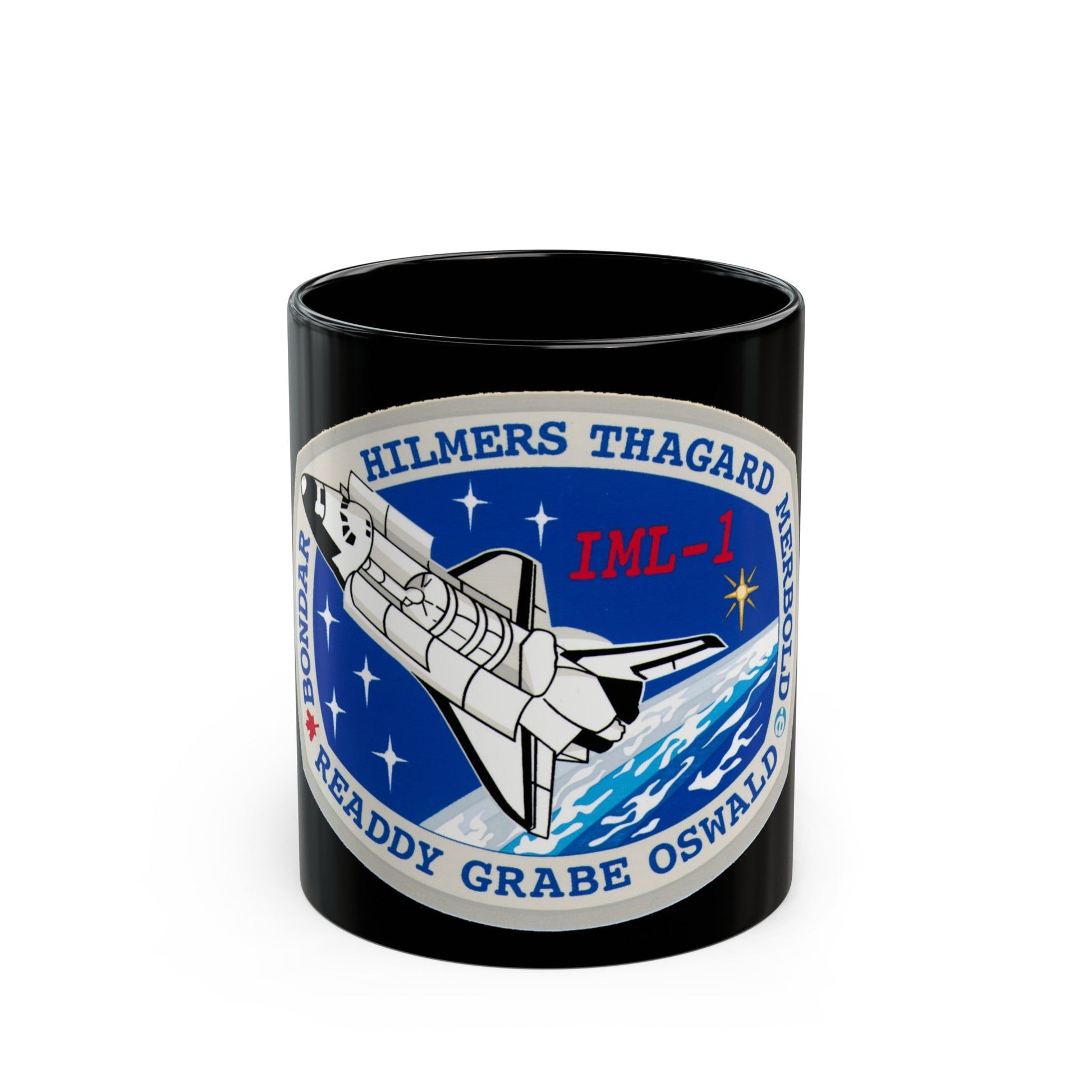 STS 42 (NASA) Black Coffee Mug-11oz-The Sticker Space