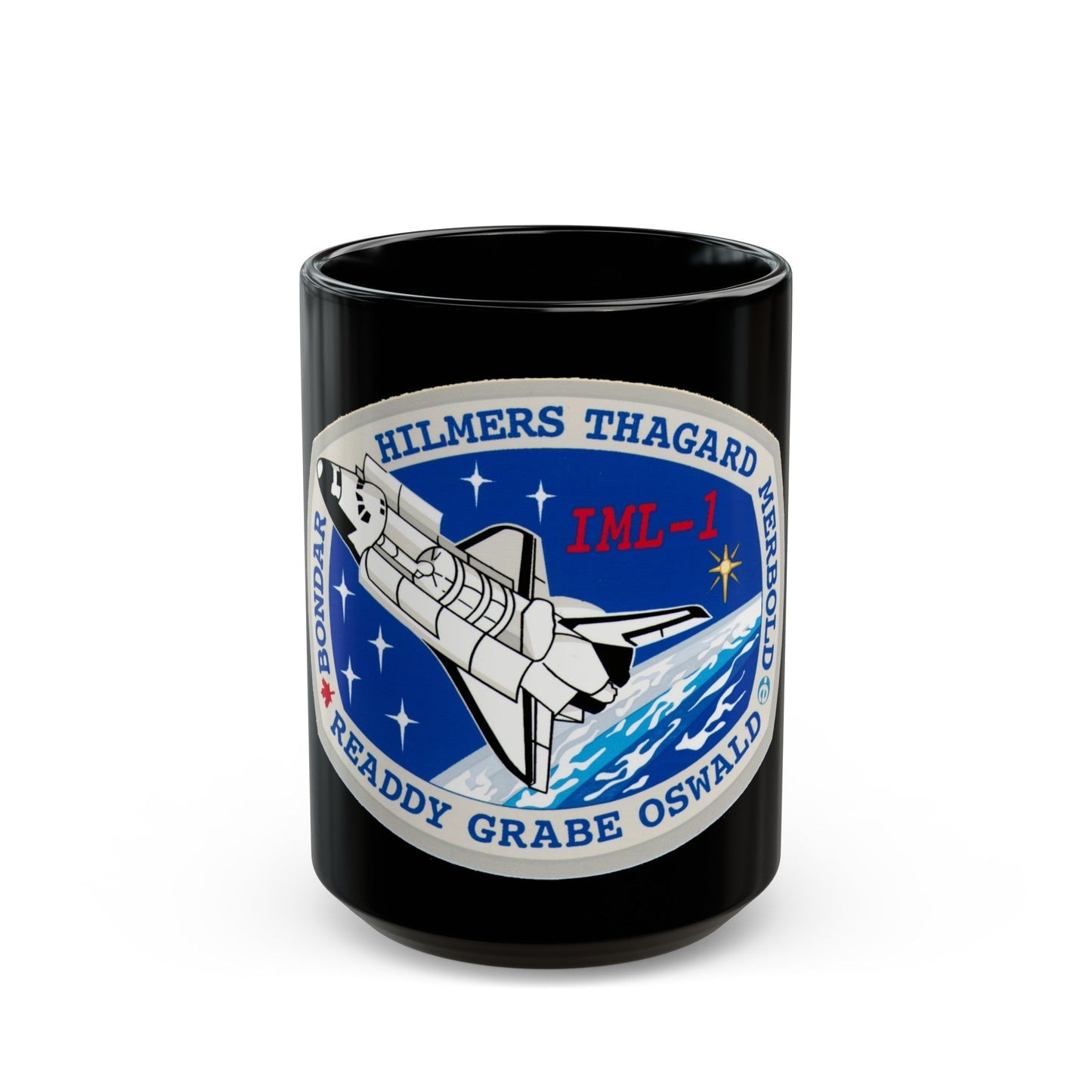 STS 42 (NASA) Black Coffee Mug-15oz-The Sticker Space