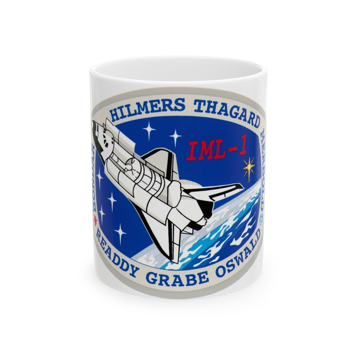 STS 42 (NASA) White Coffee Mug-11oz-The Sticker Space