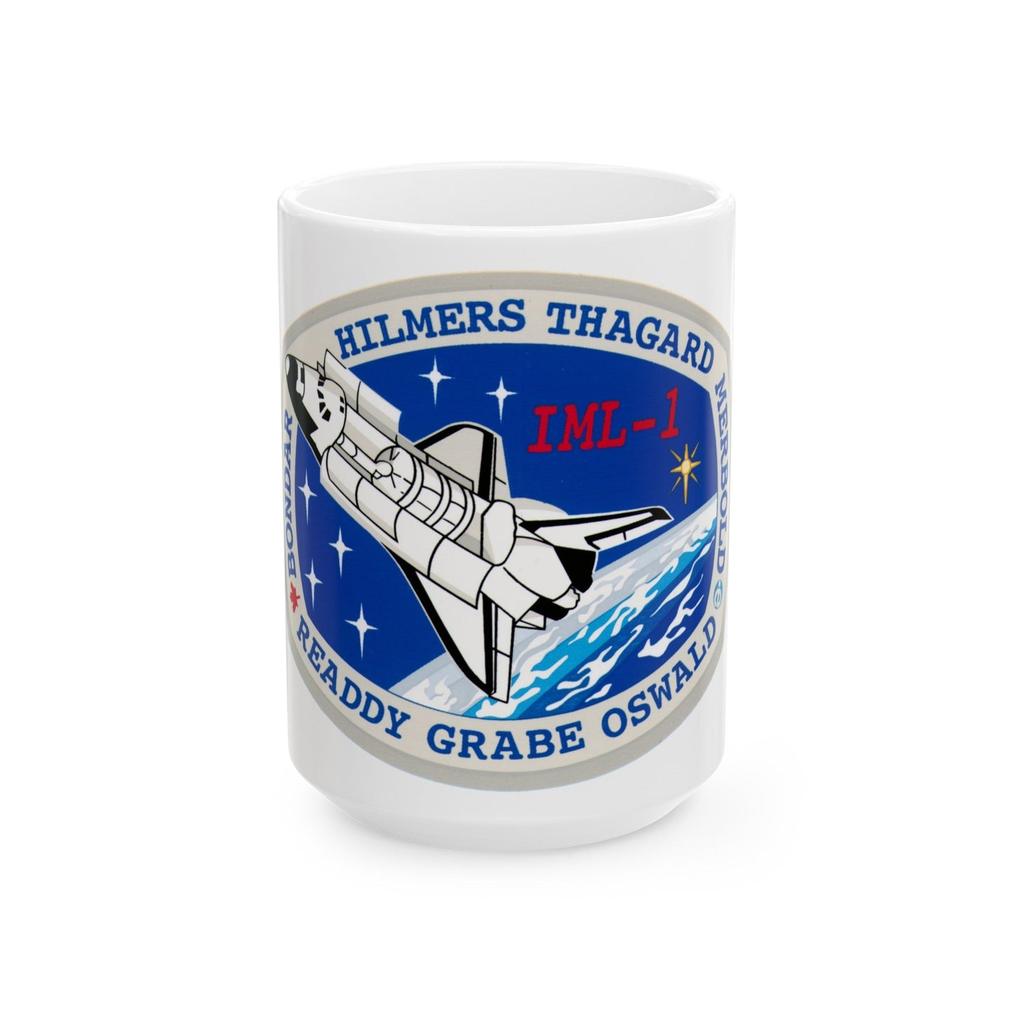 STS 42 (NASA) White Coffee Mug-15oz-The Sticker Space