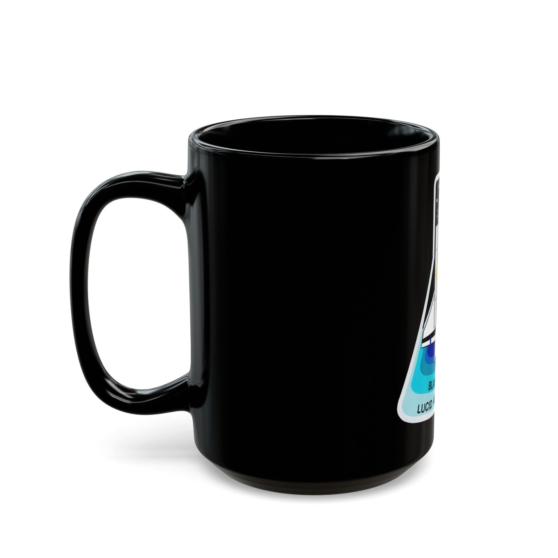 STS 43 (NASA) Black Coffee Mug-The Sticker Space