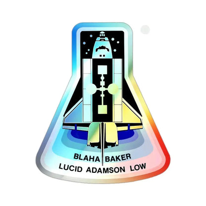 STS 43 (NASA) Holographic STICKER Die-Cut Vinyl Decal 2 Inch Holographic - The Sticker Space