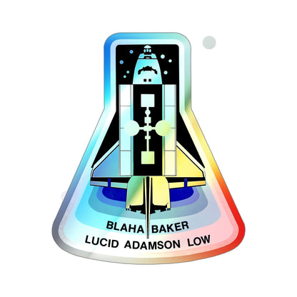 STS 43 (NASA) Holographic STICKER Die-Cut Vinyl Decal-6 Inch-The Sticker Space