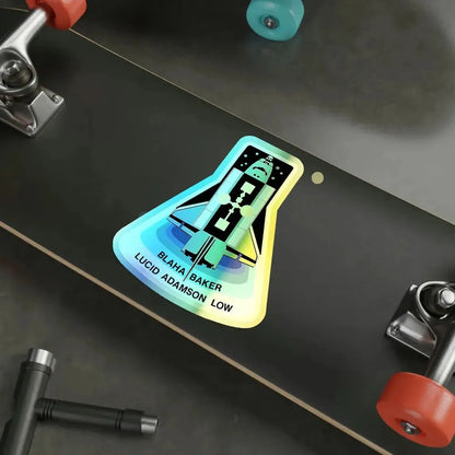 STS 43 (NASA) Holographic STICKER Die-Cut Vinyl Decal - The Sticker Space