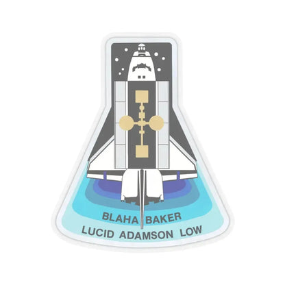 STS 43 (NASA) STICKER Vinyl Kiss-Cut Decal 3 Inch Transparent - The Sticker Space
