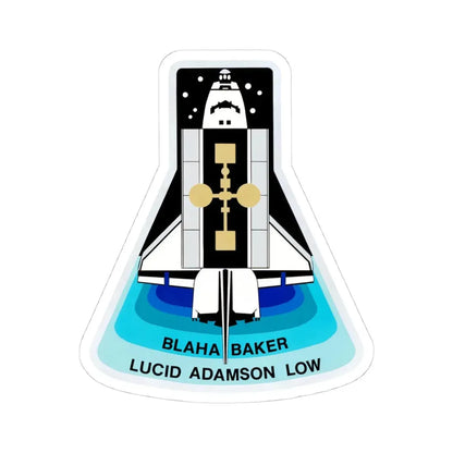 STS 43 (NASA) STICKER Vinyl Kiss-Cut Decal 4 Inch White - The Sticker Space