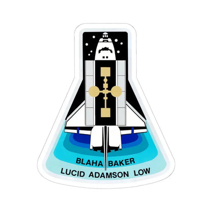 STS 43 (NASA) STICKER Vinyl Kiss-Cut Decal 6 Inch White - The Sticker Space