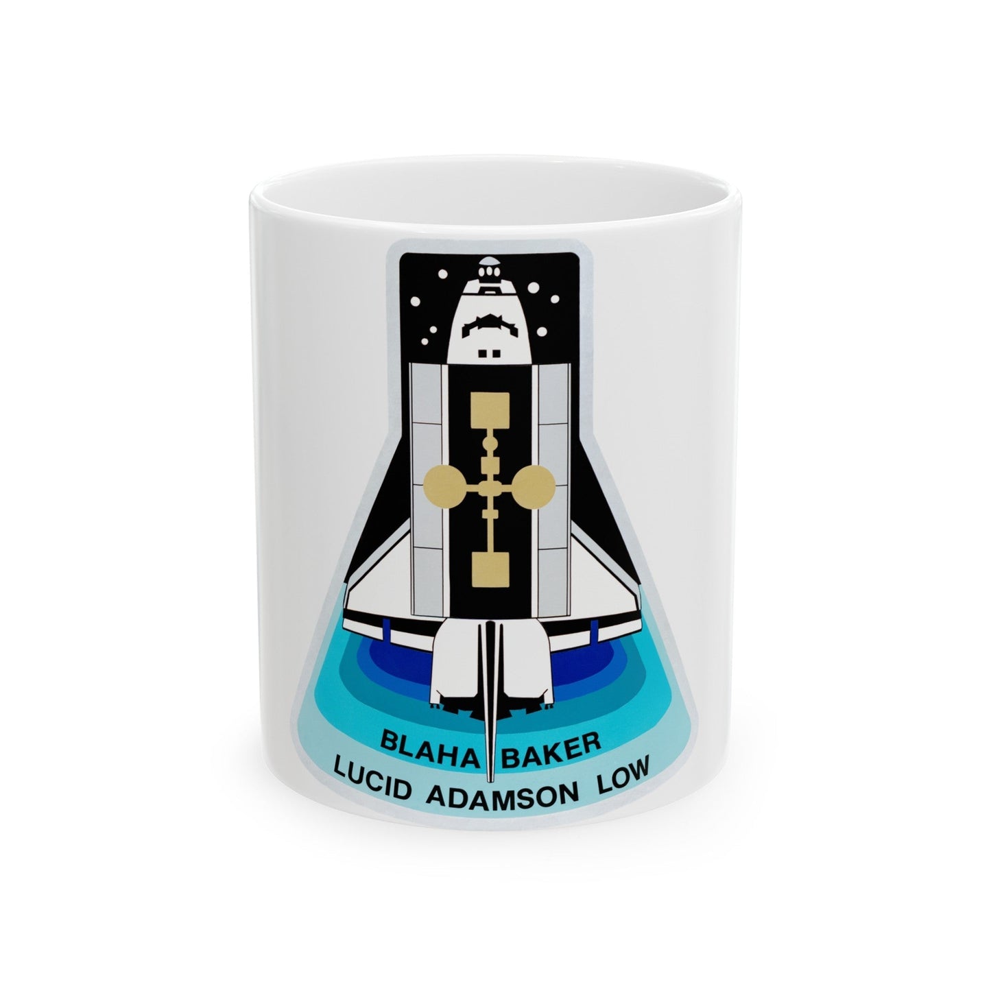 STS 43 (NASA) White Coffee Mug-11oz-The Sticker Space