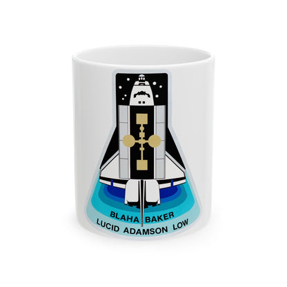 STS 43 (NASA) White Coffee Mug-11oz-The Sticker Space