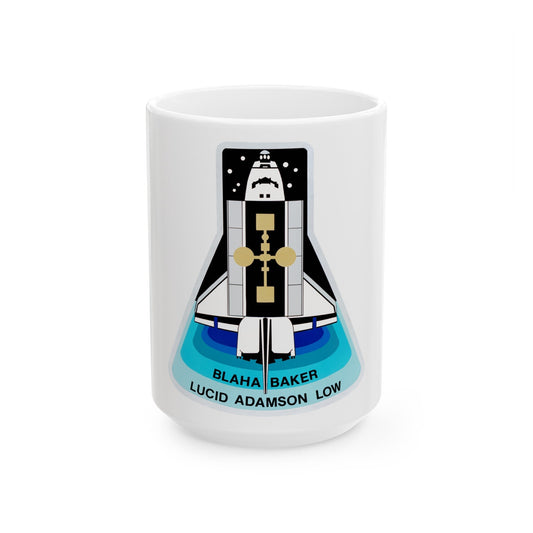 STS 43 (NASA) White Coffee Mug-15oz-The Sticker Space