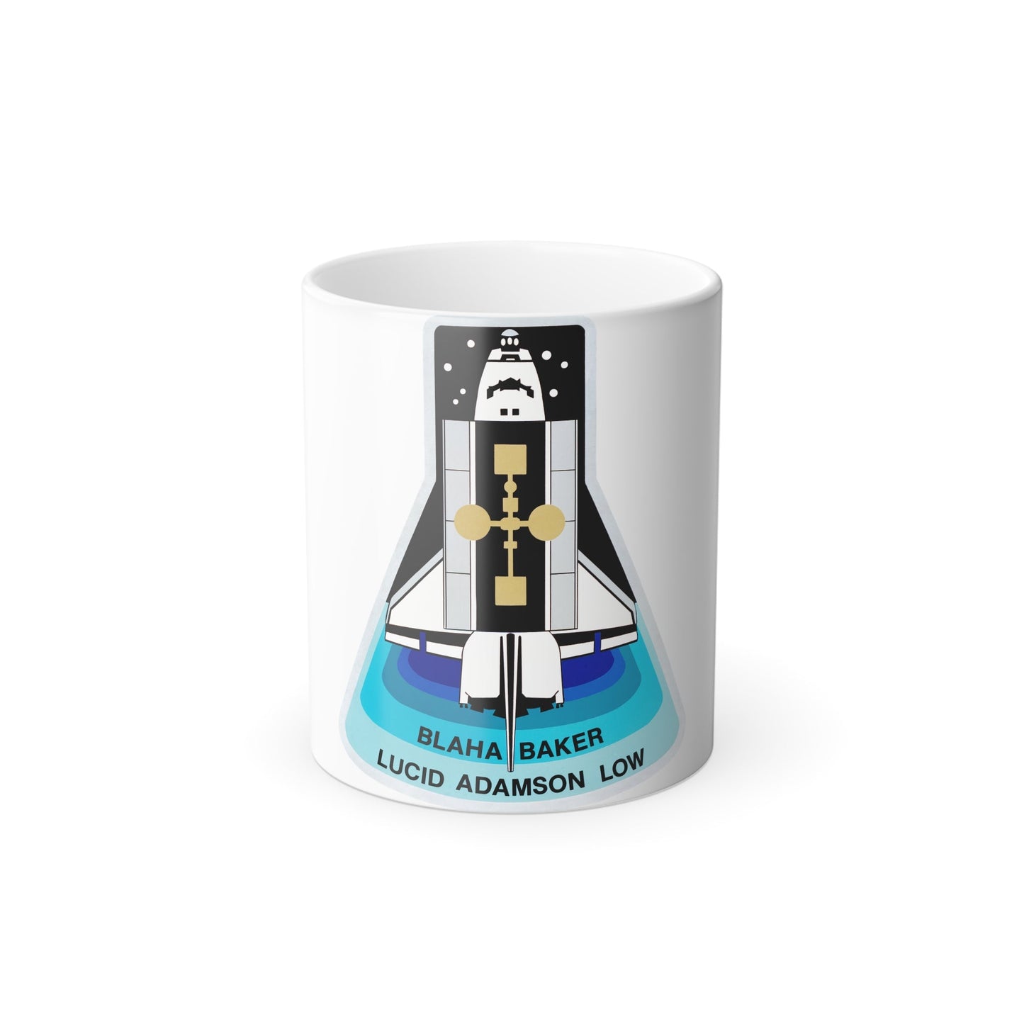 STS 43 Patch NASA - Color Changing Mug 11oz-11oz-The Sticker Space