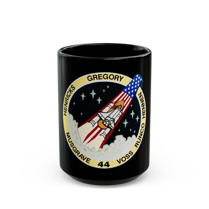 STS 44 (NASA) Black Coffee Mug-15oz-The Sticker Space