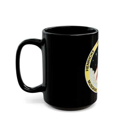 STS 44 (NASA) Black Coffee Mug-The Sticker Space