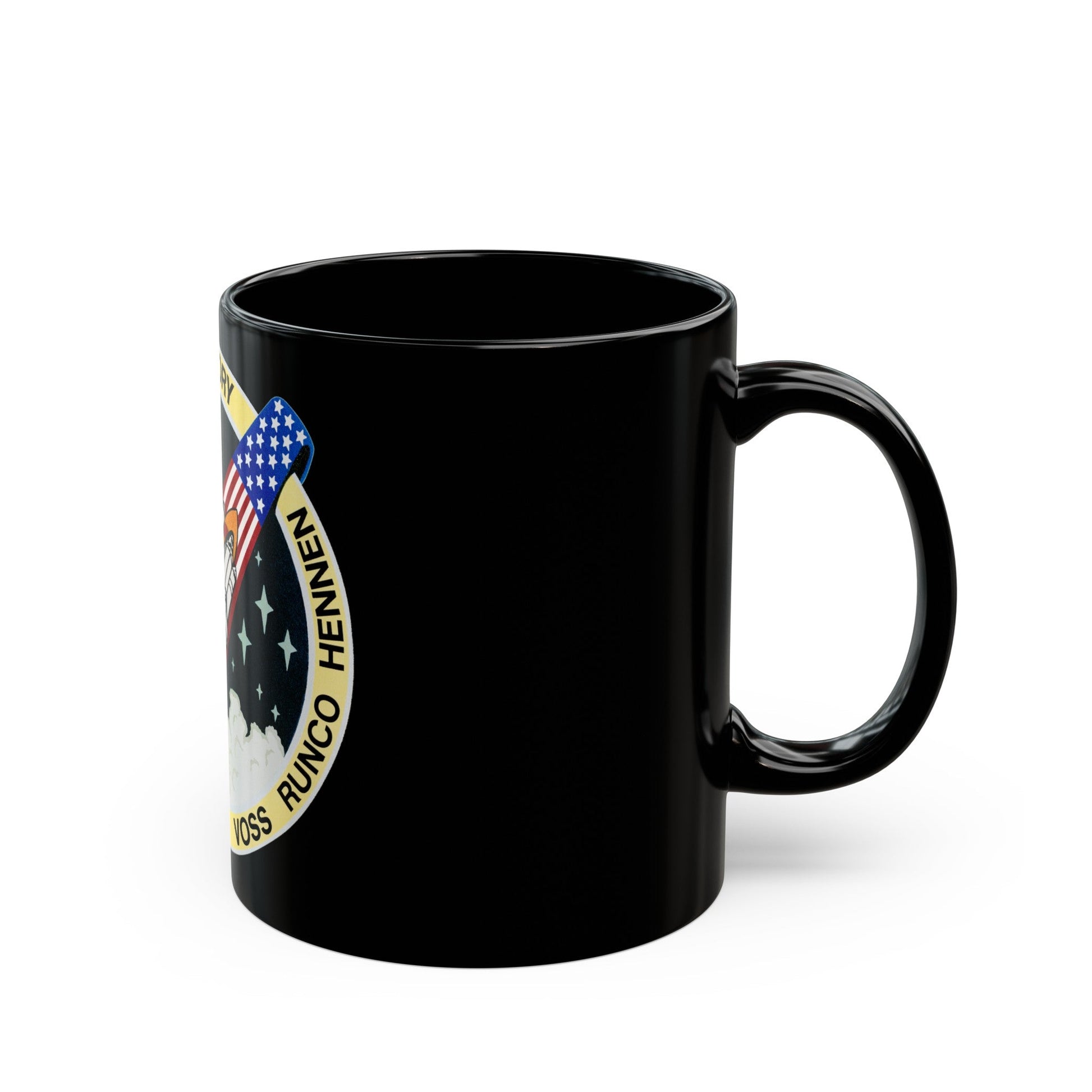 STS 44 (NASA) Black Coffee Mug-The Sticker Space