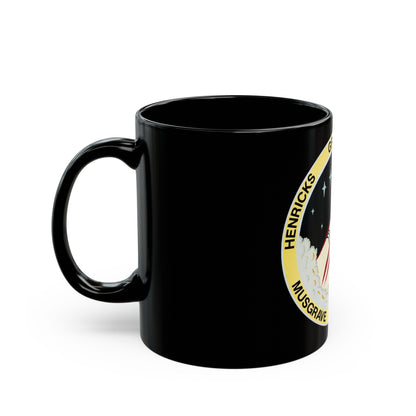 STS 44 (NASA) Black Coffee Mug-The Sticker Space