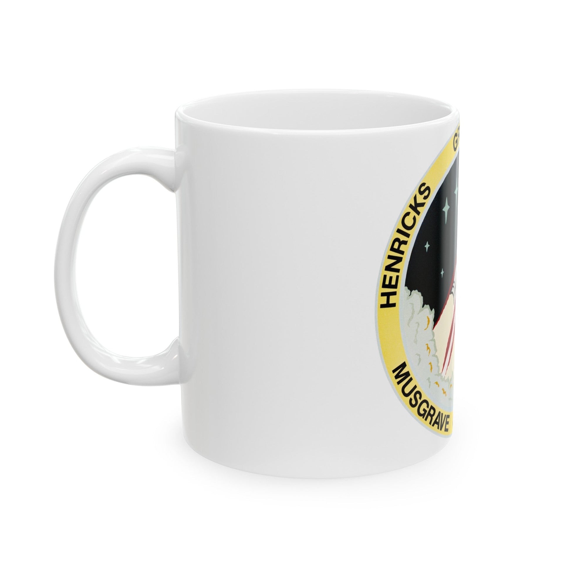 STS 44 (NASA) White Coffee Mug-The Sticker Space