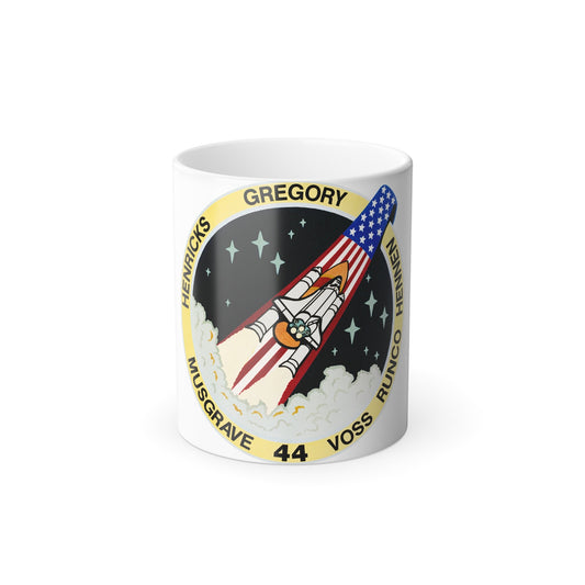 STS 44 Patch NASA - Color Changing Mug 11oz-11oz-The Sticker Space