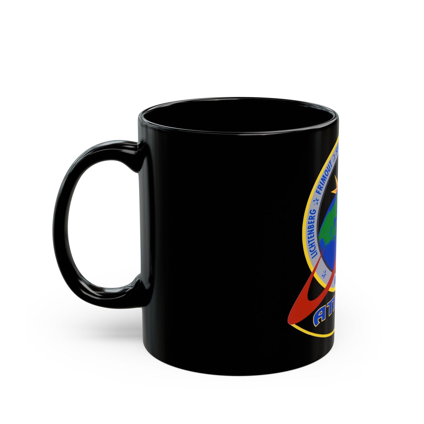 STS 45 (NASA) Black Coffee Mug-The Sticker Space