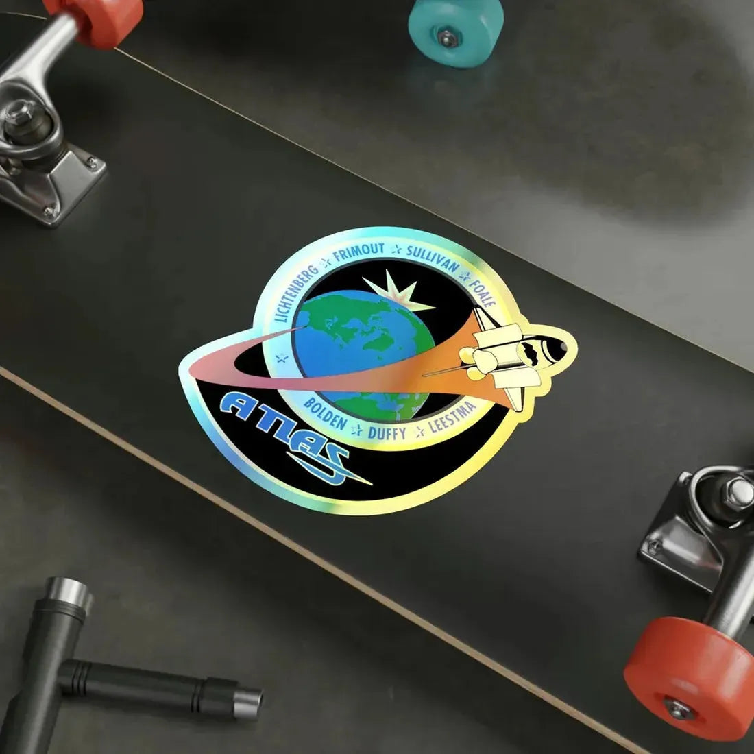 STS 45 (NASA) Holographic STICKER Die-Cut Vinyl Decal - The Sticker Space