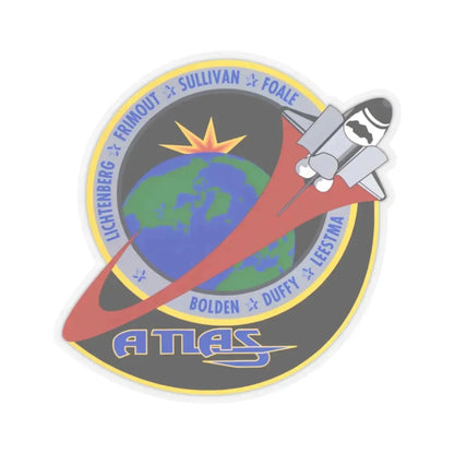 STS 45 (NASA) STICKER Vinyl Kiss-Cut Decal 2 Inch Transparent - The Sticker Space