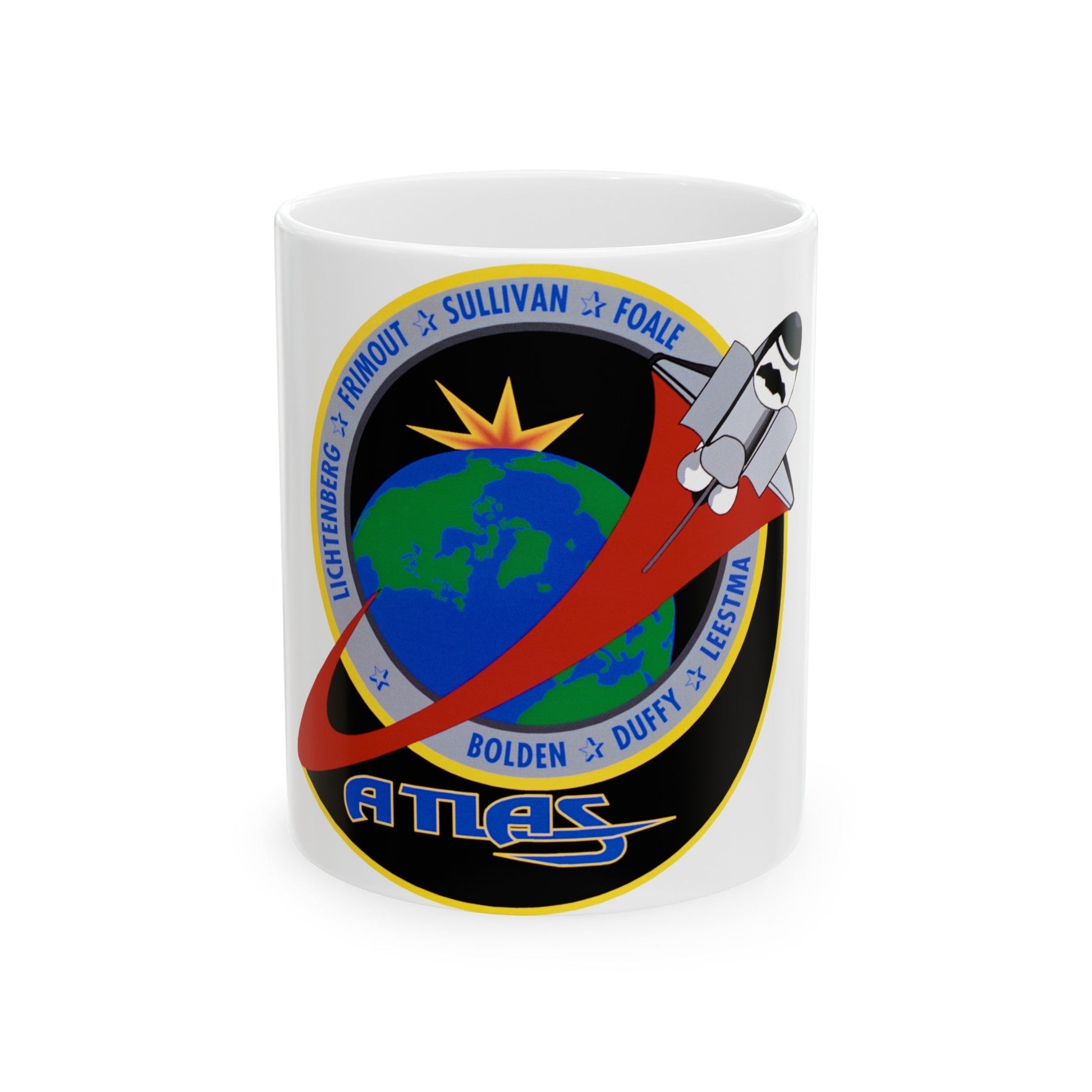 STS 45 (NASA) White Coffee Mug-11oz-The Sticker Space