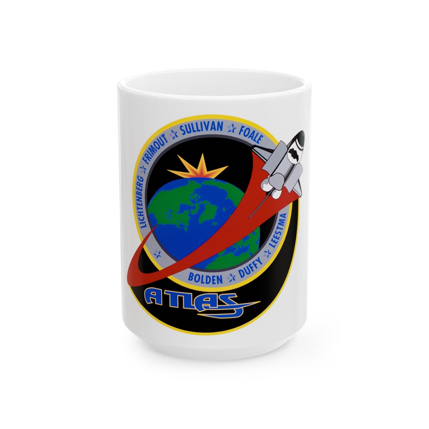 STS 45 (NASA) White Coffee Mug-15oz-The Sticker Space