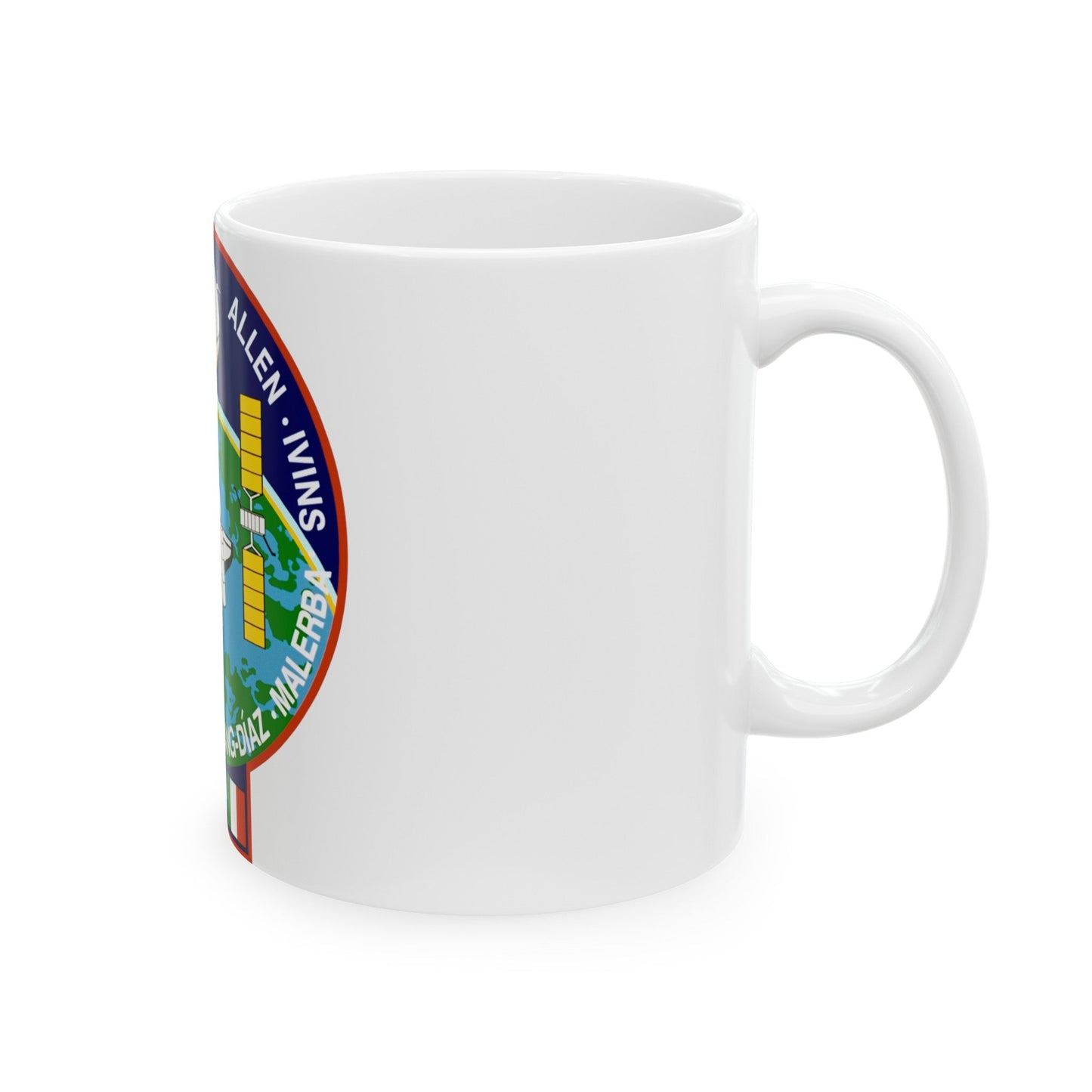 STS 46 (NASA) White Coffee Mug-The Sticker Space