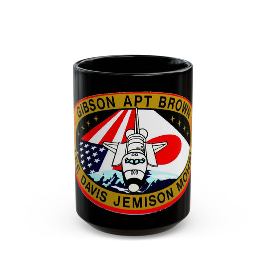 STS 47 (NASA) Black Coffee Mug-15oz-The Sticker Space