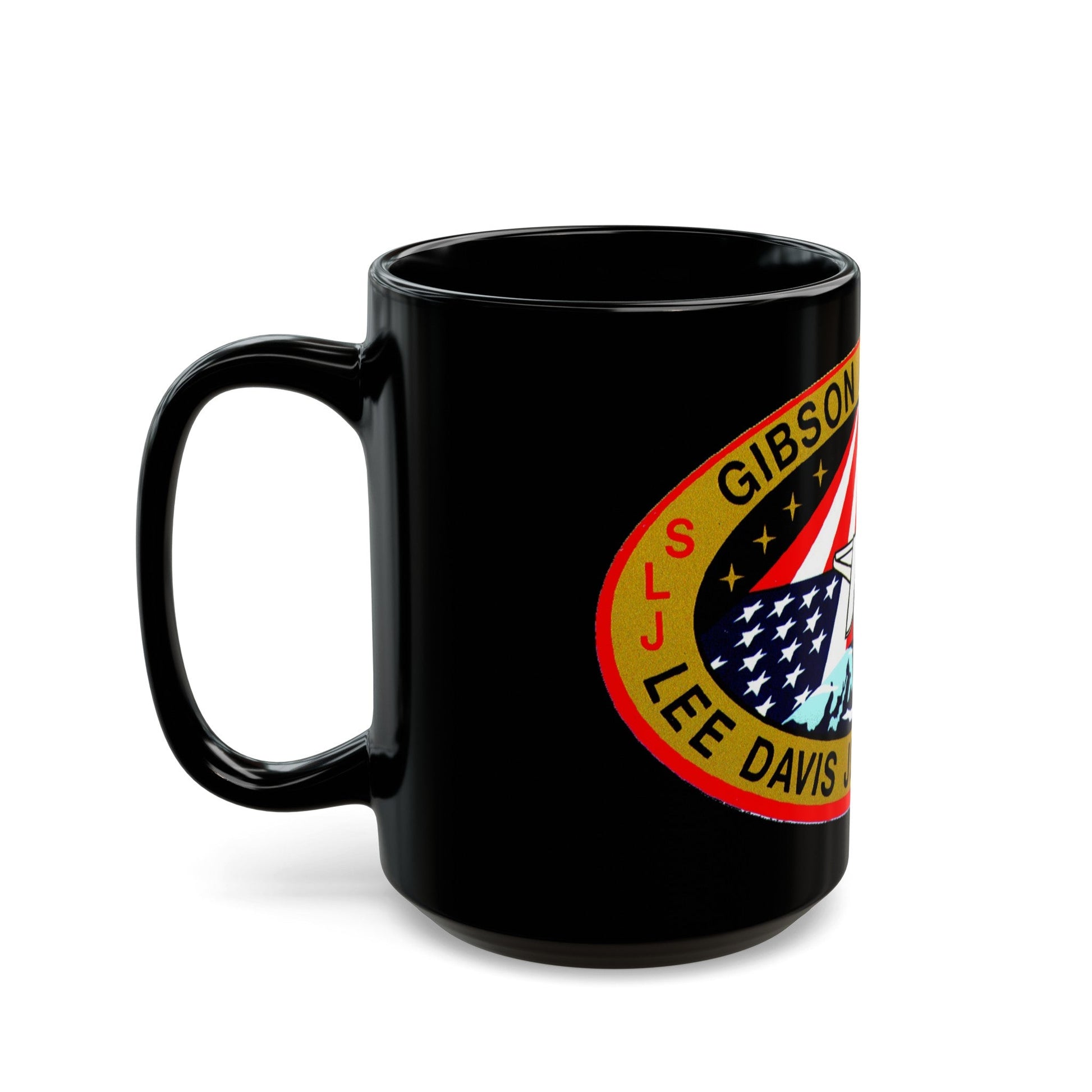 STS 47 (NASA) Black Coffee Mug-The Sticker Space