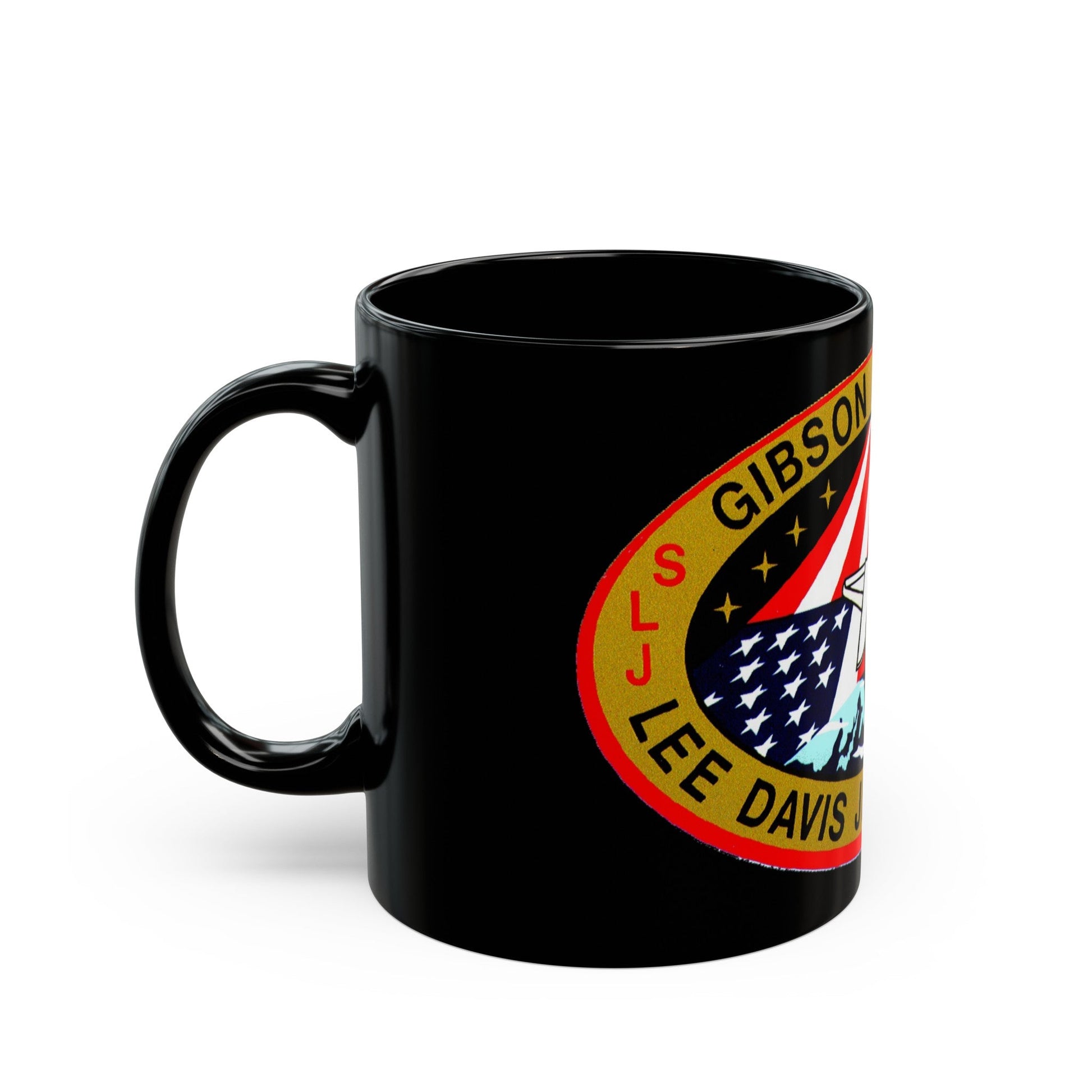 STS 47 (NASA) Black Coffee Mug-The Sticker Space