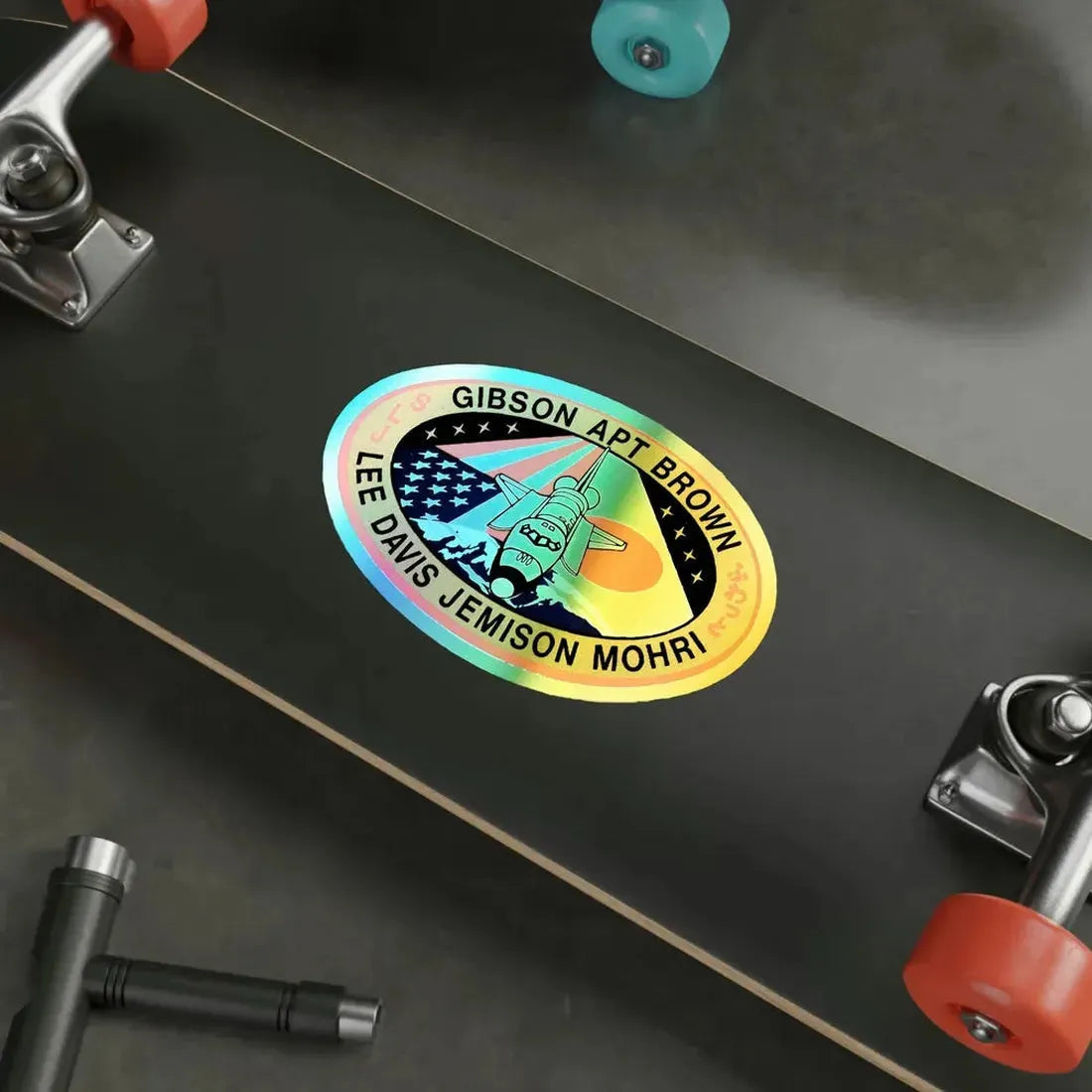 STS 47 (NASA) Holographic STICKER Die-Cut Vinyl Decal - The Sticker Space