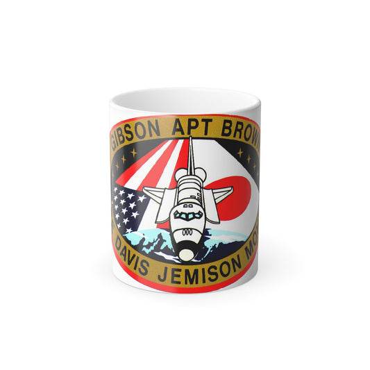 STS 47 Patch NASA - Color Changing Mug 11oz-11oz-The Sticker Space