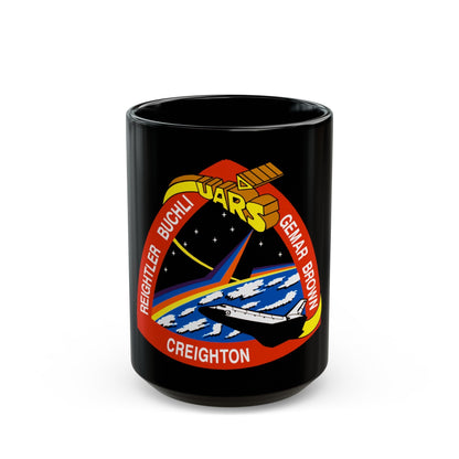 STS 48 (NASA) Black Coffee Mug-15oz-The Sticker Space