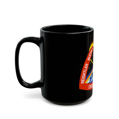 STS 48 (NASA) Black Coffee Mug-The Sticker Space