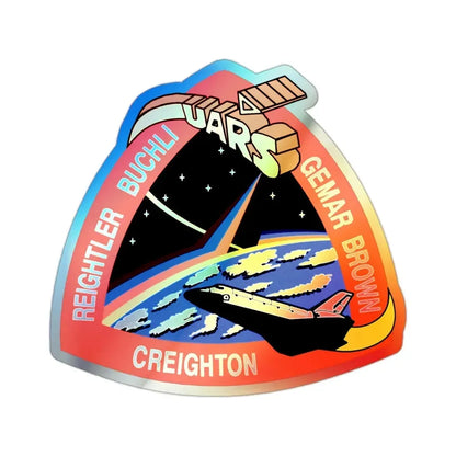 STS 48 (NASA) Holographic STICKER Die-Cut Vinyl Decal 2 Inch Holographic - The Sticker Space