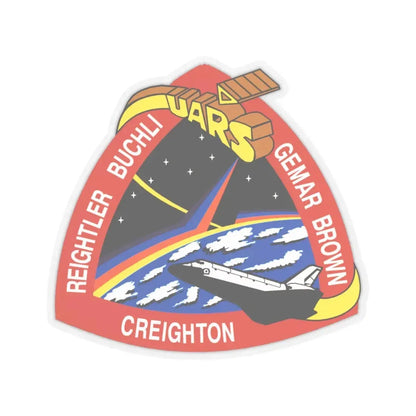 STS 48 (NASA) STICKER Vinyl Kiss-Cut Decal 4 Inch Transparent - The Sticker Space