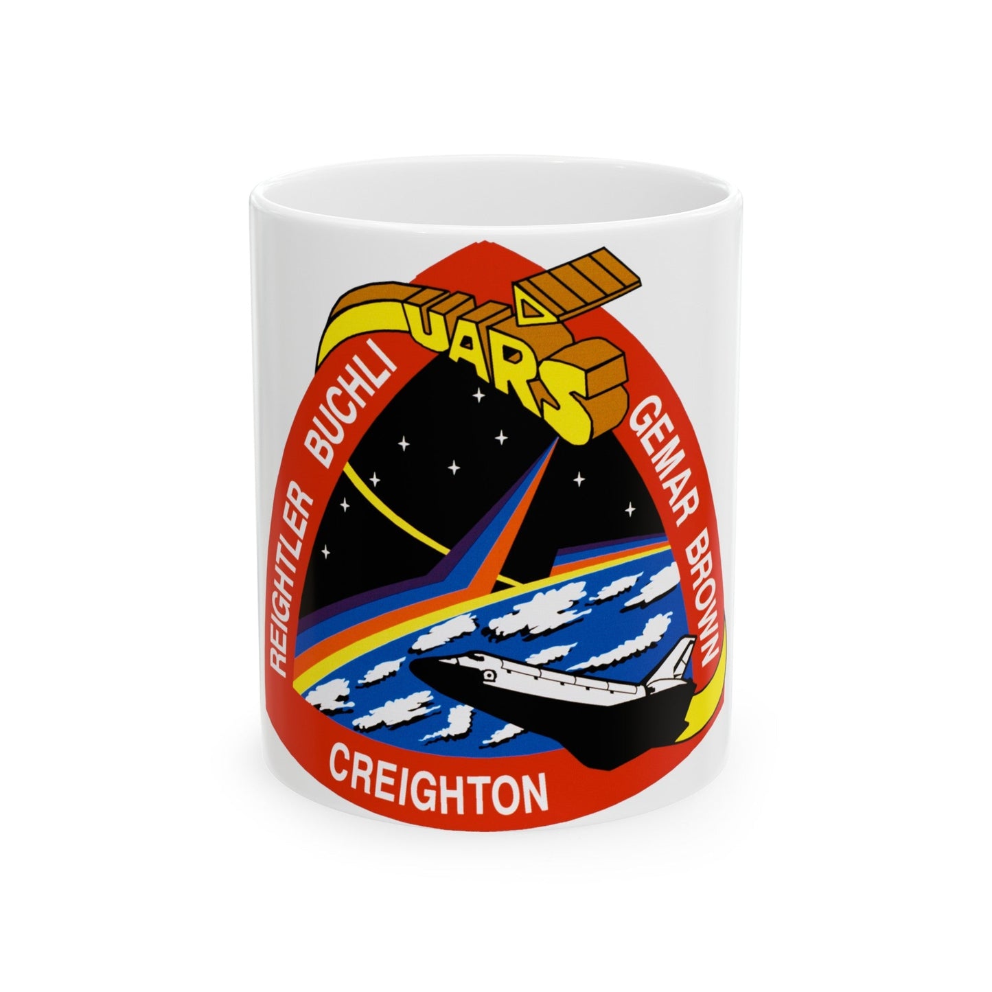 STS 48 (NASA) White Coffee Mug-11oz-The Sticker Space