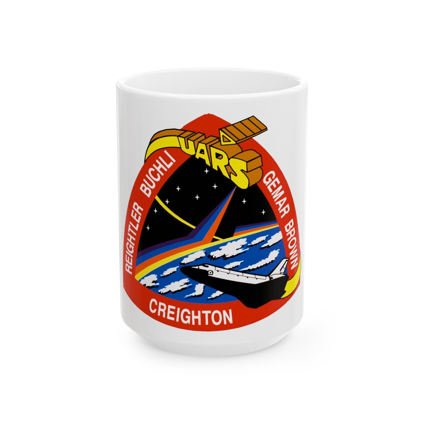 STS 48 (NASA) White Coffee Mug-15oz-The Sticker Space