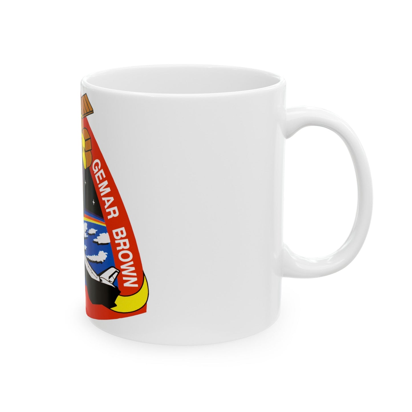 STS 48 (NASA) White Coffee Mug-The Sticker Space