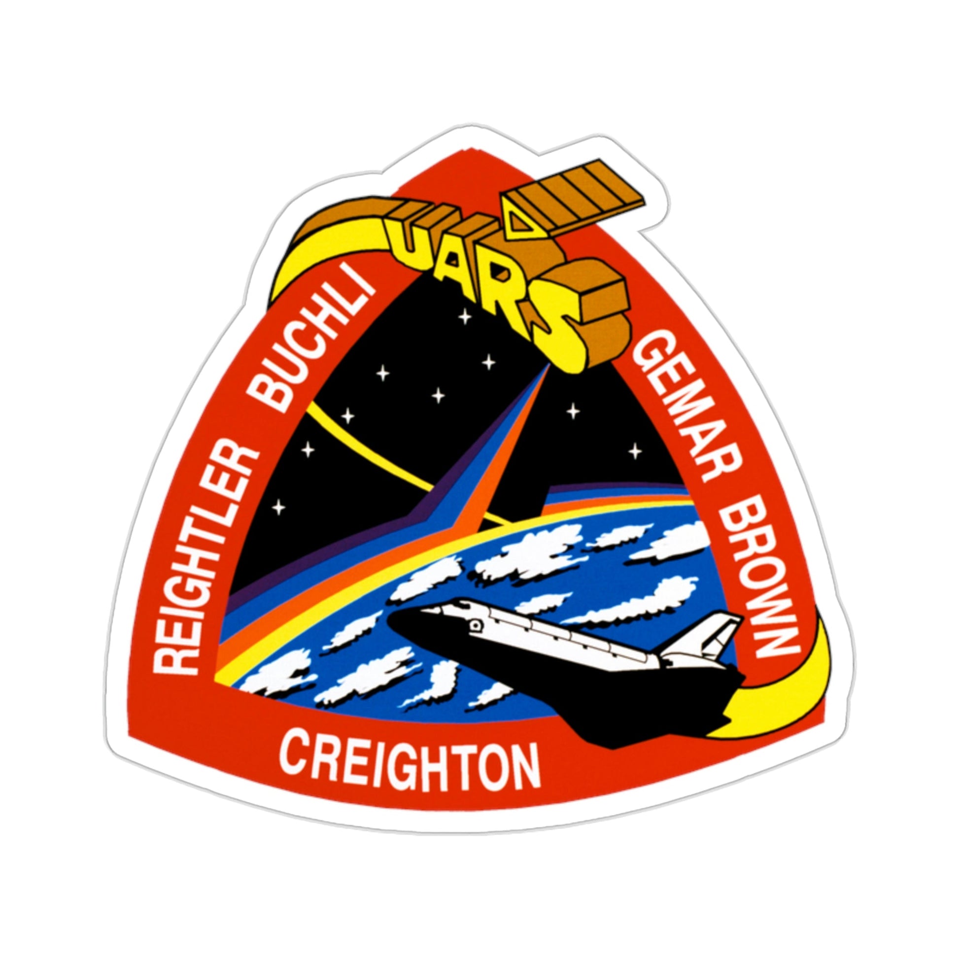 STS 48 Patch NASA STICKER Vinyl Die-Cut Decal-2 Inch-The Sticker Space