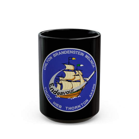 STS 49 (NASA) Black Coffee Mug-15oz-The Sticker Space