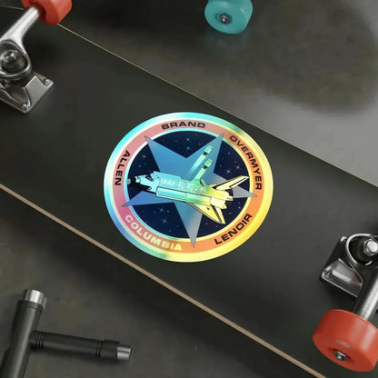STS 5 (NASA) Holographic STICKER Die-Cut Vinyl Decal - The Sticker Space
