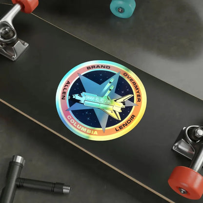 STS 5 (NASA) Holographic STICKER Die-Cut Vinyl Decal - The Sticker Space