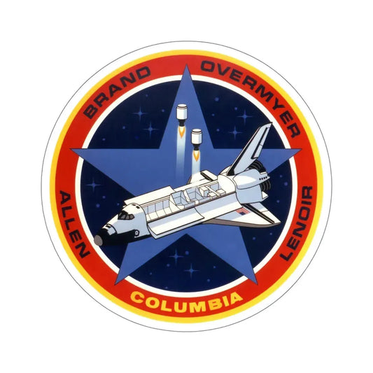 STS 5 Patch NASA STICKER Vinyl Die-Cut Decal 6 Inch - The Sticker Space