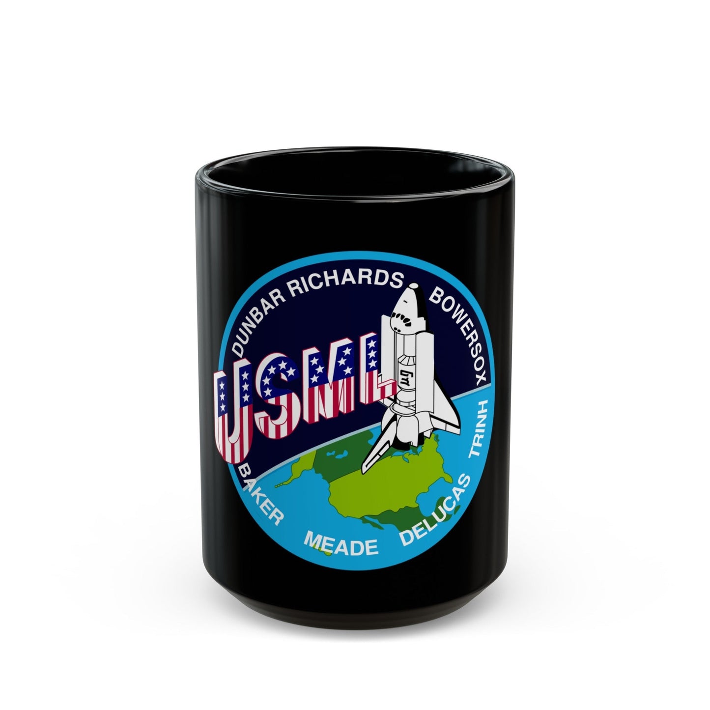 STS 50 (NASA) Black Coffee Mug-15oz-The Sticker Space