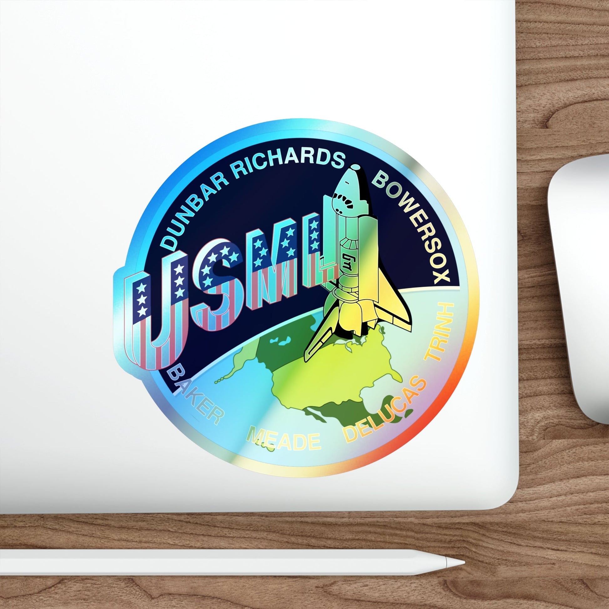 STS 50 (NASA) Holographic STICKER Die-Cut Vinyl Decal-The Sticker Space