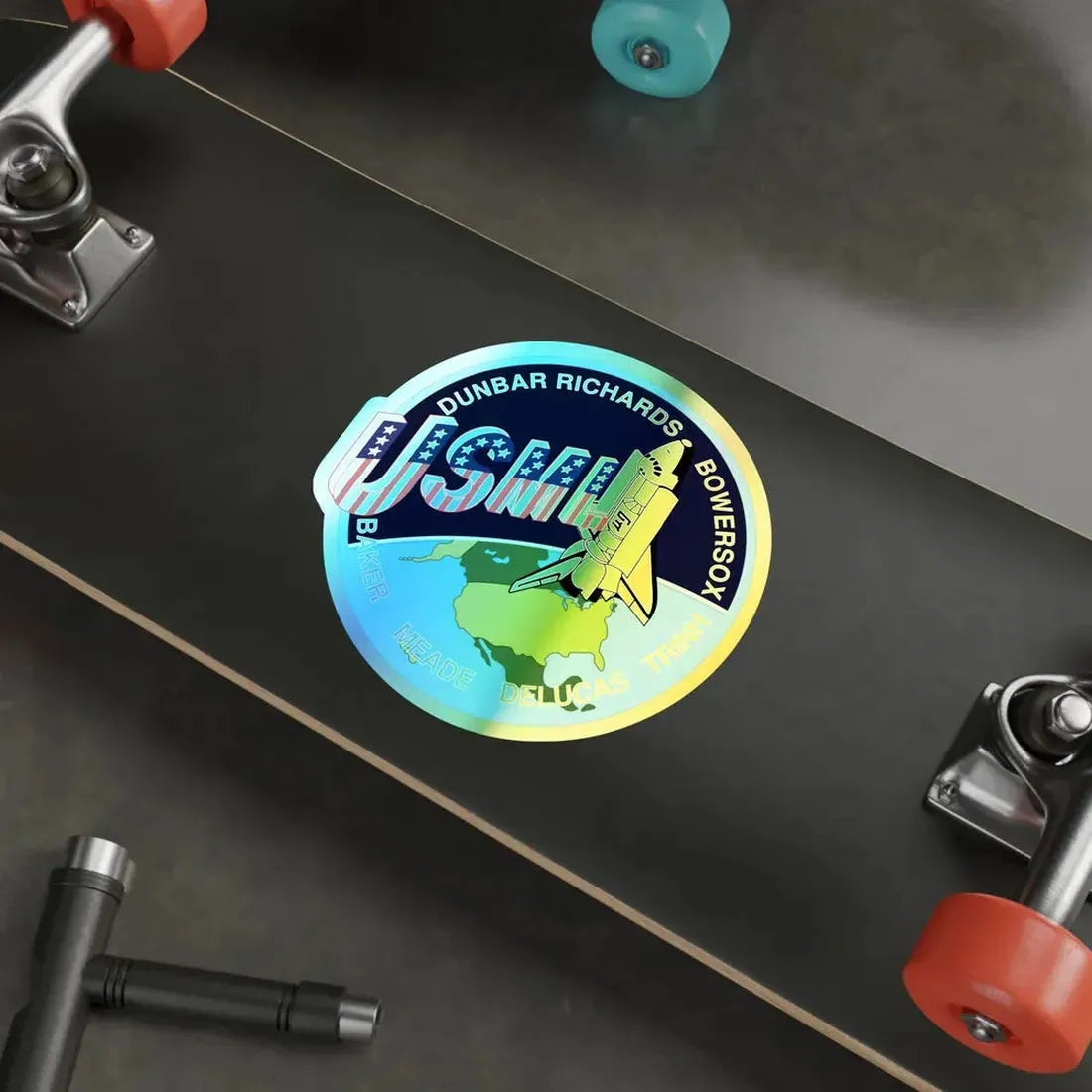 STS 50 (NASA) Holographic STICKER Die-Cut Vinyl Decal - The Sticker Space